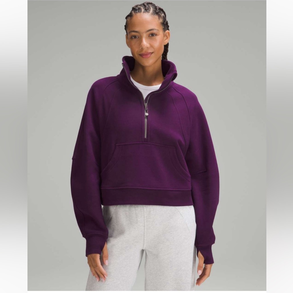 Lululemon Scuba Dramatic Magenta Half-Zip